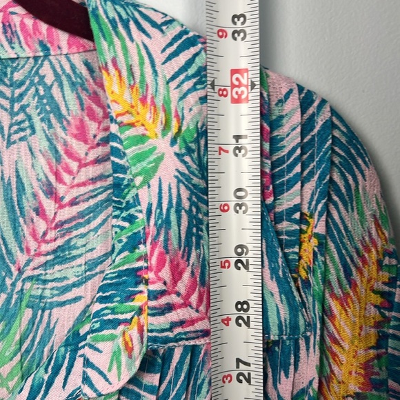 Woman Within NWT plus size 22/24 tropical pattern pleated cotton tunic - Picture 8 of 10